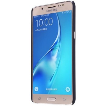 Galaxy J7 2016 deklas juodas "Nillkin" Frosted Shield + plėvelė